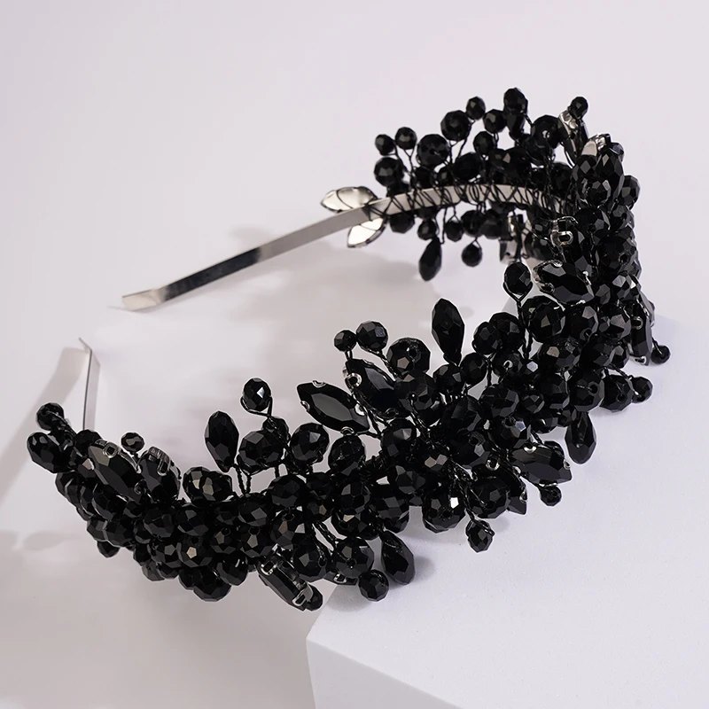 S56d220ef8e83473e9cb096a013dfdcd1G 5 Colors Handmade Wedding Bride Luxury Red Blue Rhinestones Tiaras and Crowns Bridal Headband Costume Hair Accessories for Women Mallzona