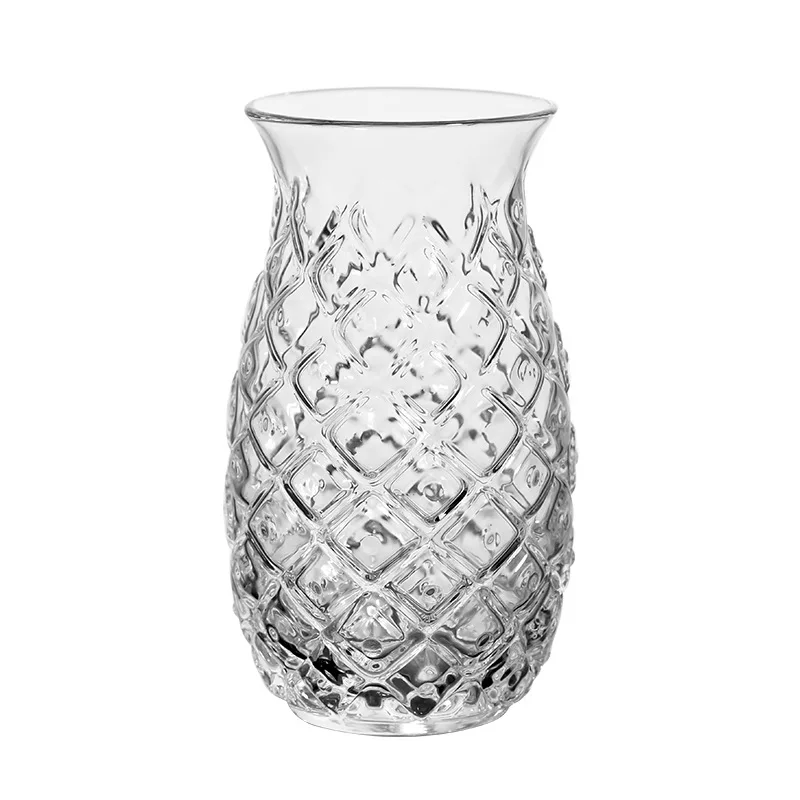 Creative Bar Pineapple Shaped Cocktail Glass Restaurant Special Drink Cup Transparent Juice Glass For Party glass cup