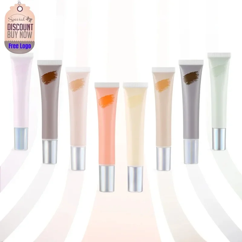 

Custom 15ml Moisturizing Liquid Concealer Long Lasting Non Fade Color Bright Skin Lightweight Face Primer Portble Bulk Makeup