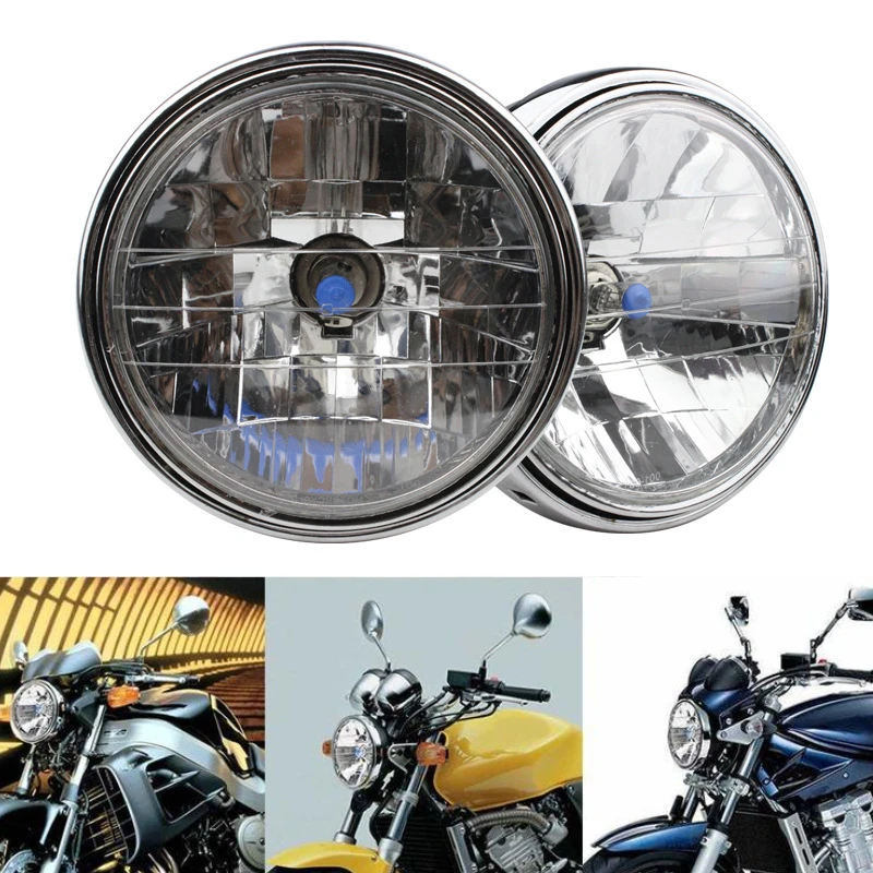 

Motorcycle Lamp Applicable To Hornet 600 CB400/900 Refitted Headlamp Assembly Motorcycle Universal Accessories Crystal Headlamps