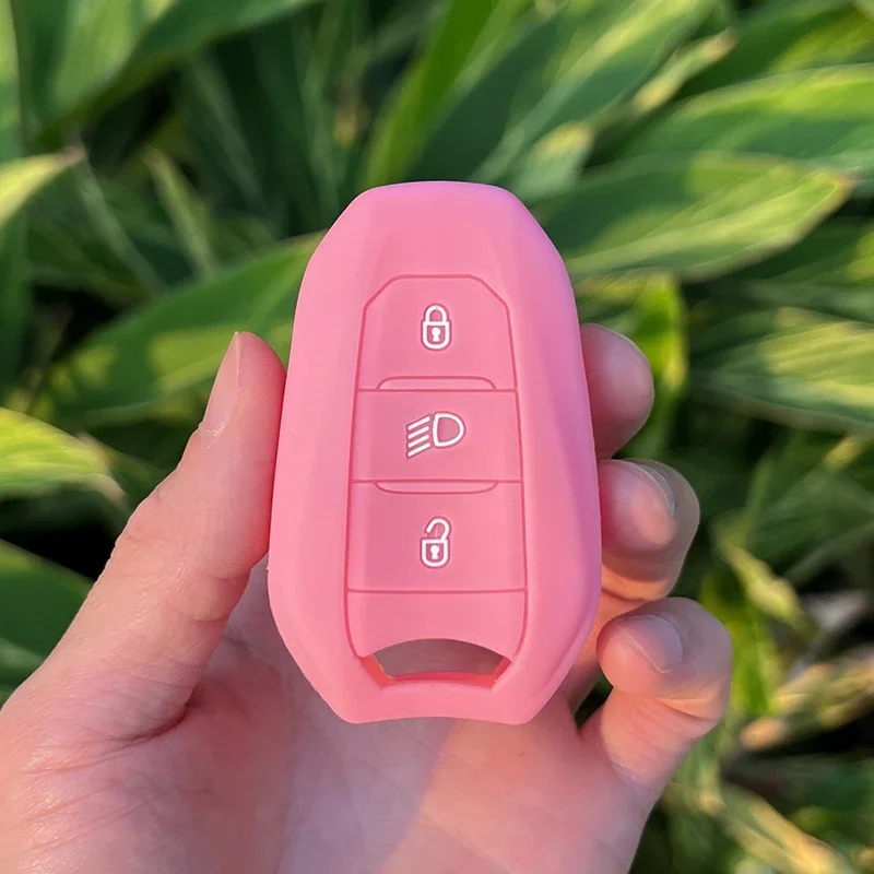 Silicone Car Key Case Cover for Citroen C2 C3 C5 X7 C4 Picasso Berlingo for Peugeot 208 308 408 508 3008 4008 5008 Smart Key key case,key case cover