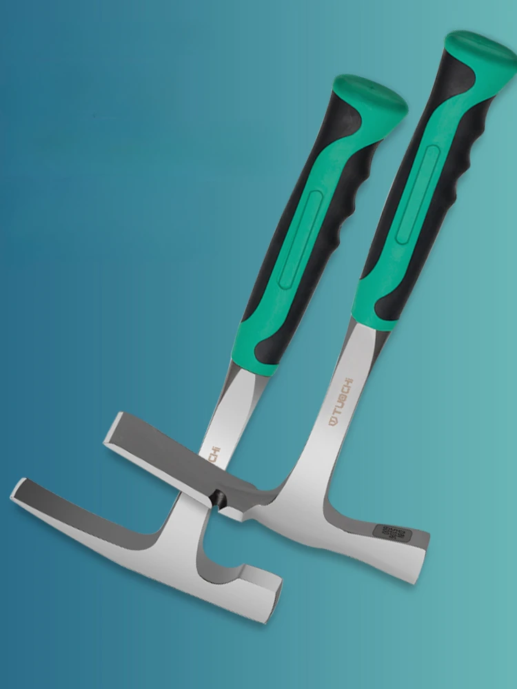 

Professional large flat pointed geological hammer mining iron hammer geological exploration special hammer tool