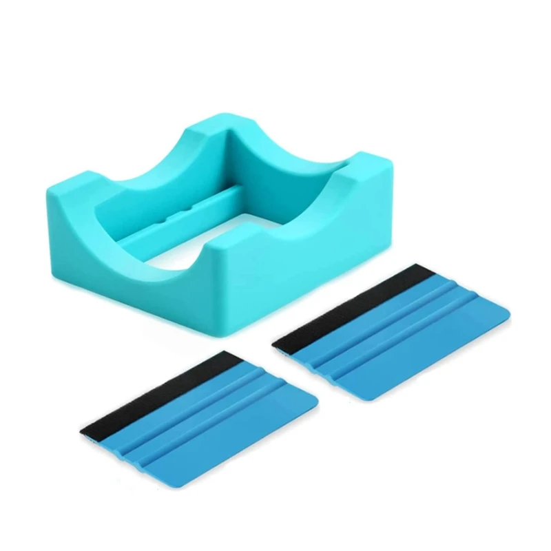 Small Silicone Cup Cradle Tumbler Base Blue For Tumbler Crafting -Vinyl Decal For Tumblers Cups Mugs, Decal Alignment