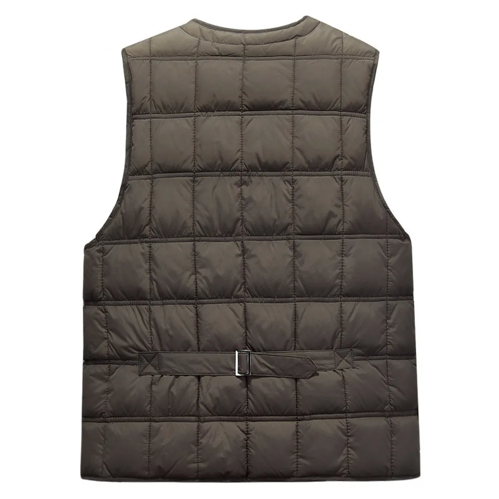 Men Down Vests Winter Dresses Men White Duck Down Causal Vest Ultra Light Male Thick Sleeveless Down Jacket Men Warm Vest L-5XL Plus Size