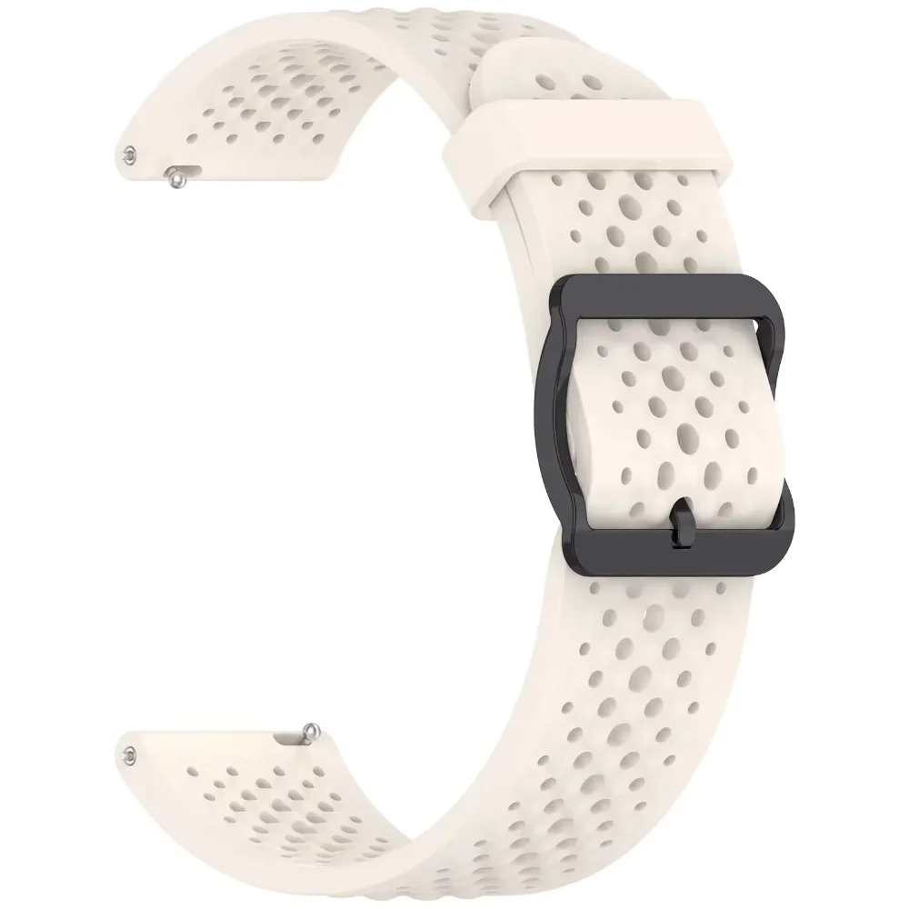 Breathable Silicone Wristband Strap - 22mm/20mm, Various Styles