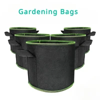 Vegetable/Flower/Plant Grow Bags 2/3/5/7/10 Gallon Thickened Non-Woven Grow Bags Aeration Fabric Pots with Handles Flower Pot 1