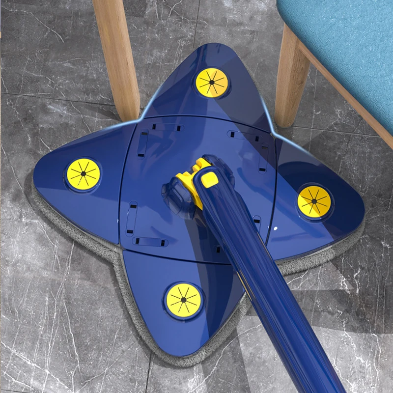 

Four-leaf Clover 360 Cleaning Mop Clean Tiles and Walls Household Ceiling Telescopic Brush Tool Self-draining
