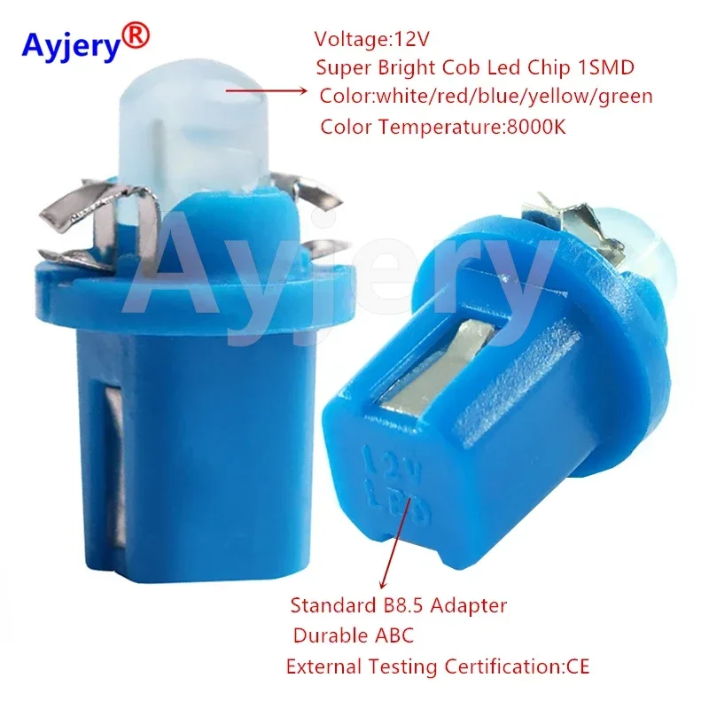 10PCS 12V B8.3D B8.3 B8.4D B8.4 B8.5D B8.5 LED ���� ��� �Ķ��� �ڵ��� �г� ������ ��� ���� �ڵ� ��� ���� �Ǳ� ����