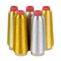 Colorful 3200M Metallic Silk Thread – Computer Embroidery, Cross-Stitch, DIY Craft Yarn with Gold & Silver Shine