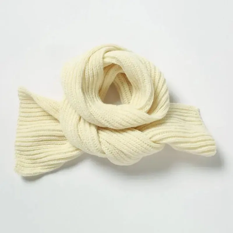 Children Winter Scarf Baby Warm Knitted Scarves For Ladies Boys Girls Soft Kids Scarf Women Thick Warm Black Accessories