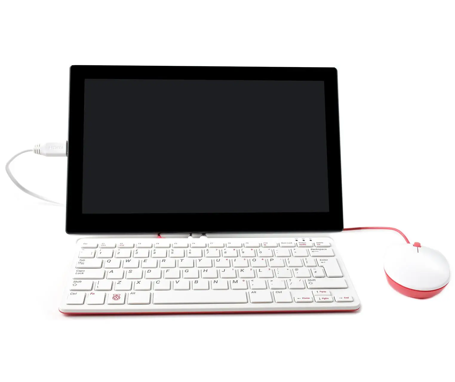 Waveshare Raspberry Pi 400 Kit With 7Inch  Ips Touch Display 1024*600 Pixels  Port