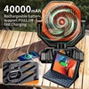 Can Be As A Power Bank Portable Hurricane Emergency 40000mAh High Capacity Battery Outdoor Tent Battery Fan 3