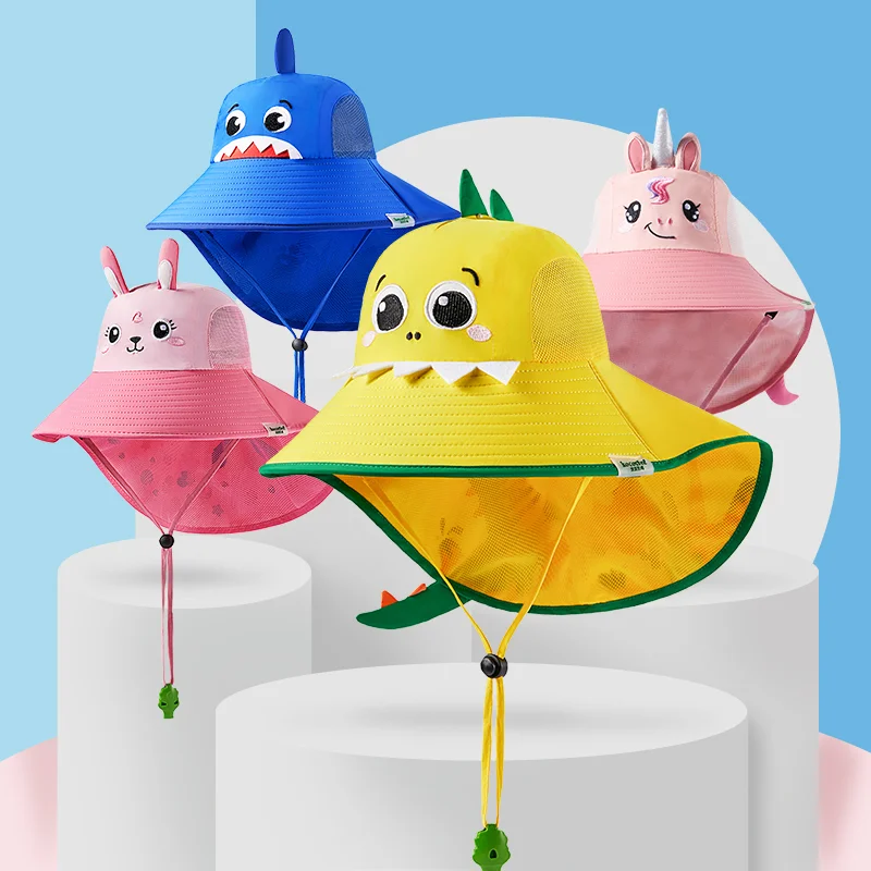 KocotreeSummerChildrenSunHatKidsOutdoorNeckEarCoverAntiUV