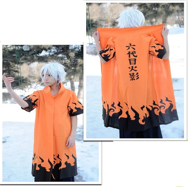 Shippuden cosplay manto 4th e 6th hokage manto capa branca casaco de poeira  unissex quarto hokage uniforme - AliExpress