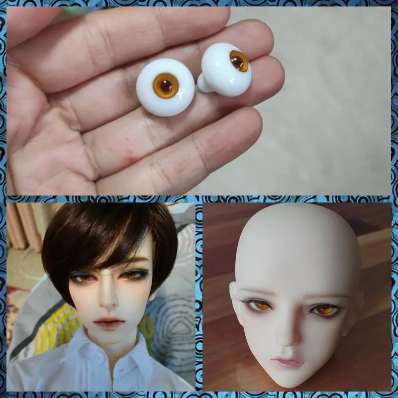 

Doll Accessories 10MM 12MM 14MM 16MM 18mm bjd doll glass eyes eyeball small iris toy blue eyes XEHFB204