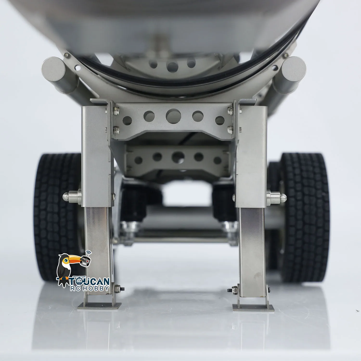6*6 RC Metal Semi-trailer Fuel Tank Unpainted for 1/14 Scale Remote Control Tractor Truck Transport Trailer Vehicles DIY Model 6