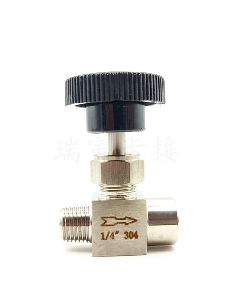 

Needle Valve Adjustable 1/4" 3/8"1/2" Male To Female Thread Sstainless Steel 304 Flow Control Shut Off Crane