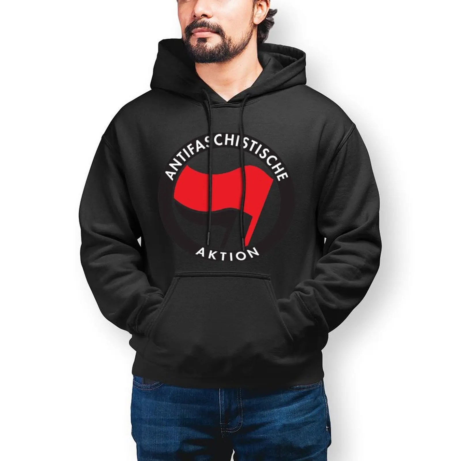 

Antifa Mens Casual Hoodies Couple ANTIFA Elegant Pullover Hoodie Autumn Streetwear Custom Sweatshirts Oversized Clothing