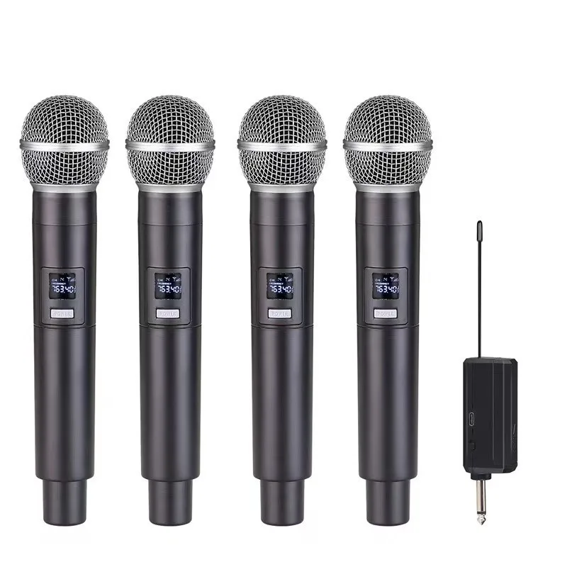 Professional14ChannelsUHFFixedFrequencyWirelessMicrophoneHandheldKaraokeMicrophone