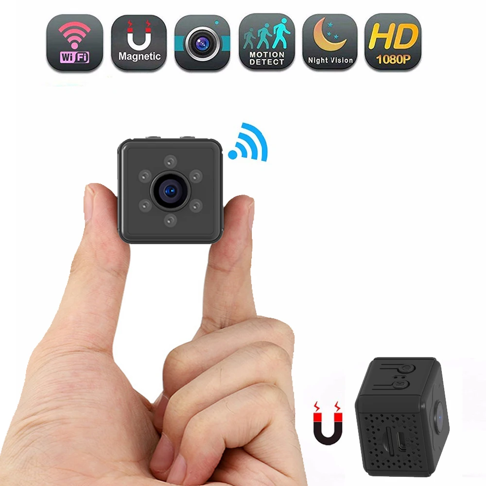 Mini Telecamere Wireless Wifi Telecamere Di Sicurezza Domestica Vista Remota Telecamera Ip Nanny Cam Super Small Smart Recorder Con Visione Notturna