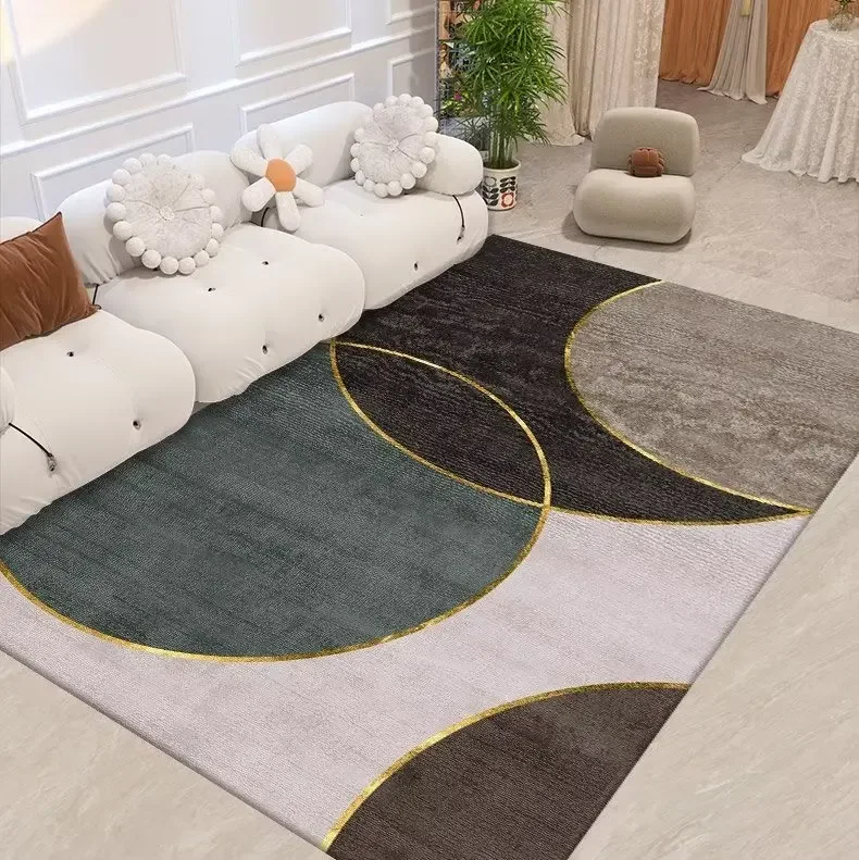Modern Light Luxury High-end Carpet Bedroom Living Room Home Sofa Decorative Mats Soft Plush Anti-slip Enlarged Thickened Rug