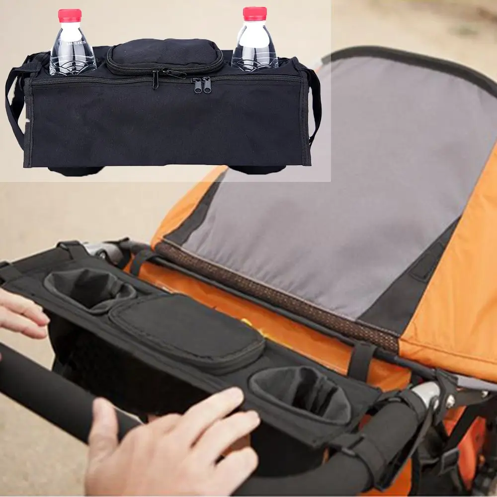 Carriage Hanging Bottle Storage Bag Baby Stroller Organizer Carriage Bag Baby Pram Bottle Cup Holder Infant Nappy Bags