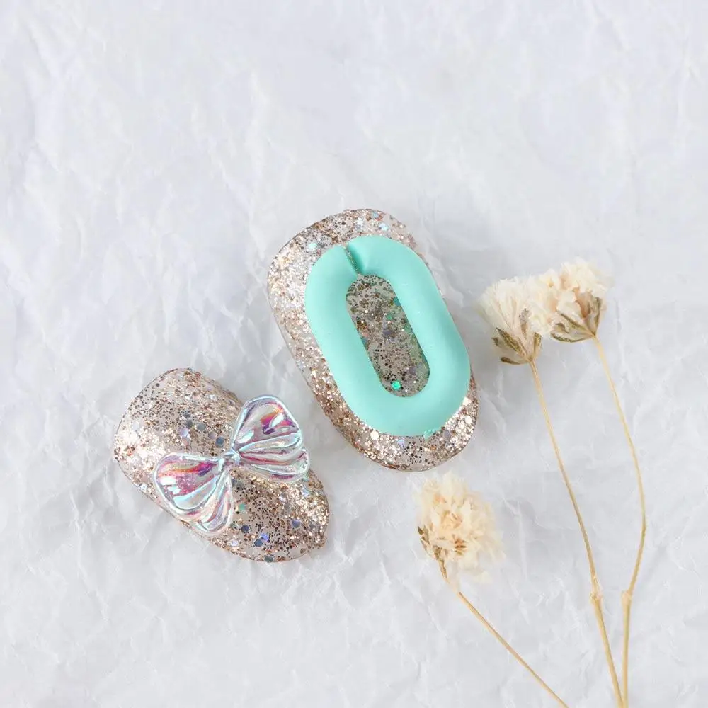 

Candy Color Charm Aurora Bear Love Bowknot DIY Nail Jewelry Manicure Accessories Nail Art Ring Buckle 3D Nail Art Decoration