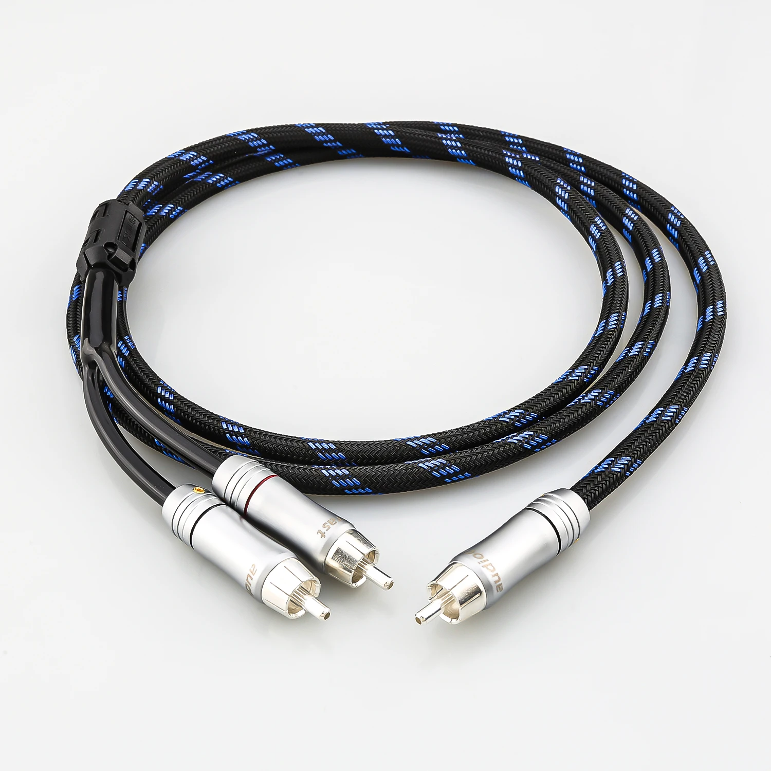 

High Quality HiFi Subwoofer Y Cable RCA 1 Male to 2 Male Audio cable