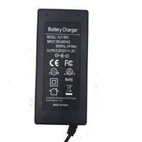 42V 2A Battery Charger for 36V Li-ion Battery 10S 18650 pack Connector RCA 8MM Power Supply Adapters 5