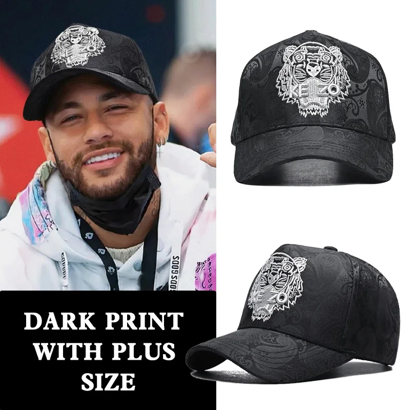 Men's tiger head high top stylish baseball cap small fashionable duckbill cap worn all year round