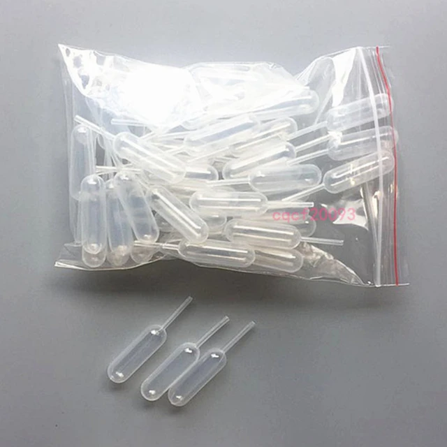 50 Pipette Di Plastica Da 4 Ml - Contagocce Per Cucina E Decorazione Dolci
