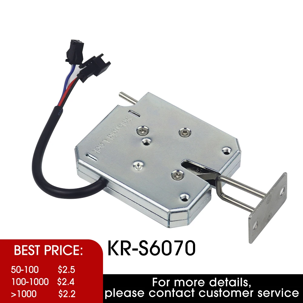 KERONG Small Stainless Steel 24v Solenoid Lock Latch For Gym