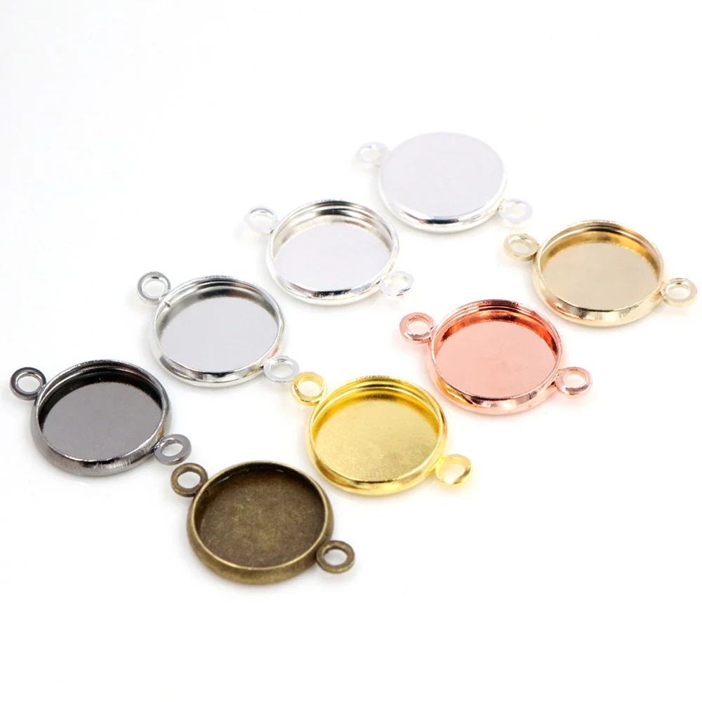 Multi-Size Colorful Plated Iron Pendant Trays