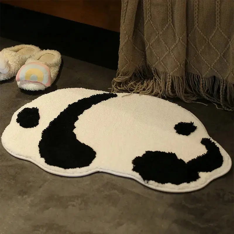 Cute Cartoon Irregular Mat, Imitation Cashmere Carpet, Bathroom, Bathroom, Non Slip and Absorbent Foot Mat, Entrance Mat