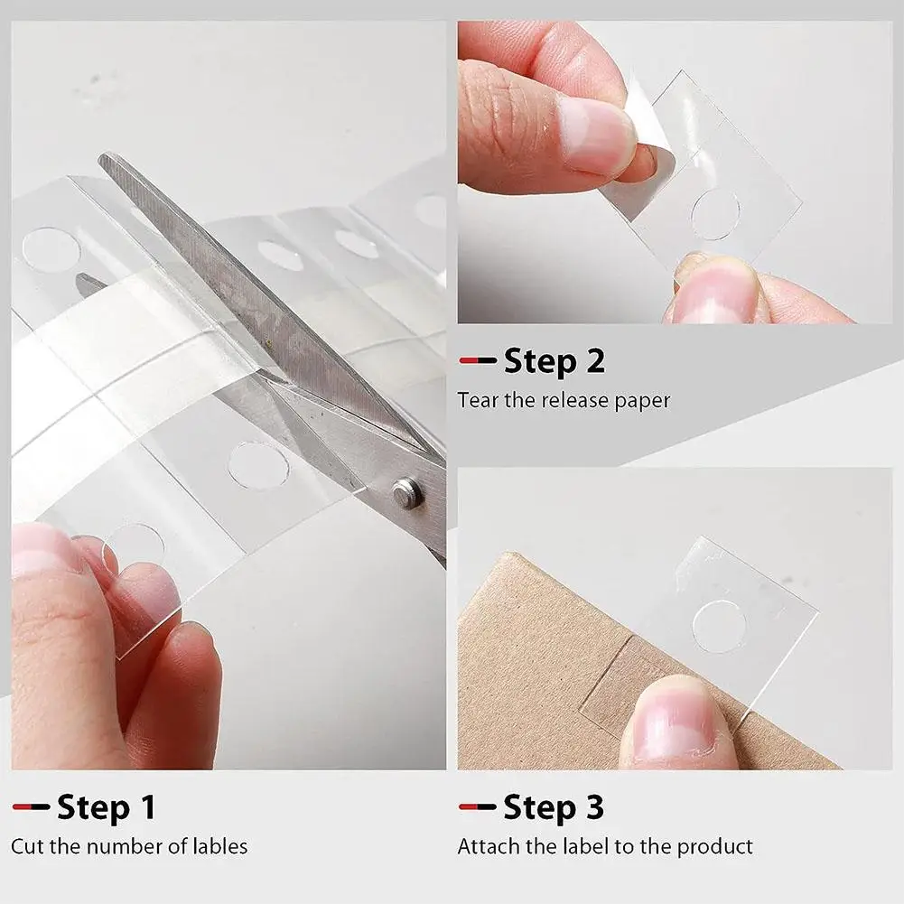 100pcs Hang Tabs Round Hole Hang Tags Reinforcement Self-Adhesive Heavy Duty Display Tags For Hanging Retail Displays
