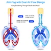 Professional Snorkeling Diving Mask Underwater Scuba Full Face Snorkel Mask Anti Fog Goggles for Kids Adult Swimming Equipment 5