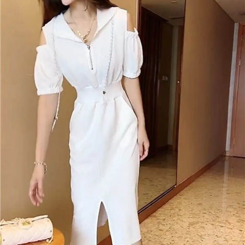Womens Casual Fashion Hooded Dress Elegant 2025 Summer New Short Sleeve Off Shoulder And Knee Length Closed Waist Dresses Brazil - AliExpress 200000345 Womens Casual Fashion Hooded Dress Elegant 2025 Summer New Short Sleeve Off Shoulder And Knee Length Closed Waist Dresses Brazil - AliExpress 200000345