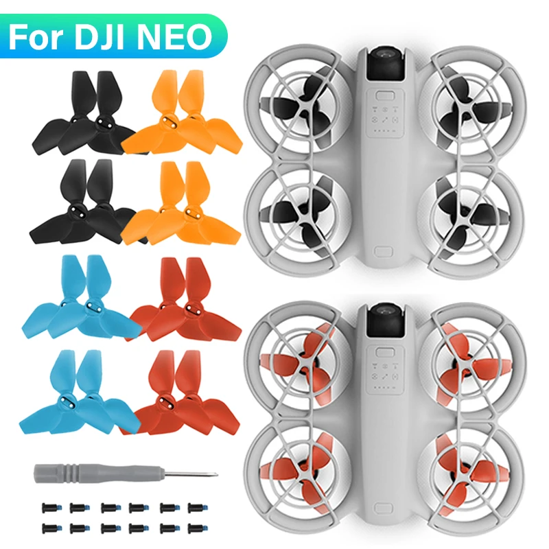 Propellers for DJI Neo Colorful S Quick Release Props Blades Replacement Spare Parts For DJI Neo Drone Accessories 2 Pairs propeller replacement parts drone propeller blades drone propeller drone propellers