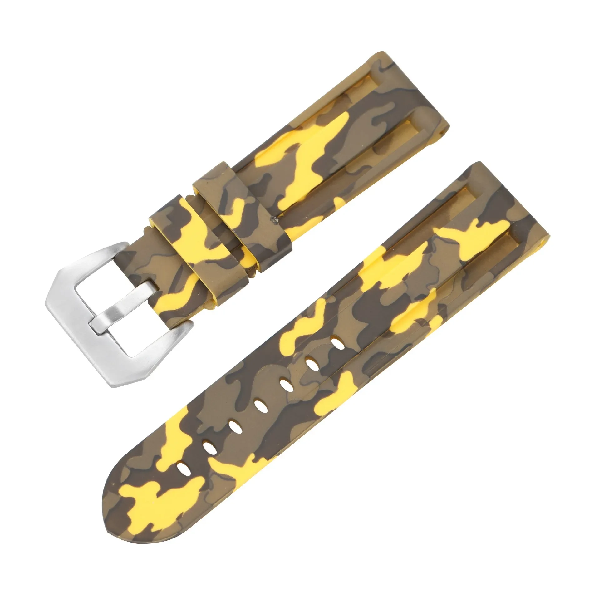 Premium Silicone Sport Watch Band - Waterproof Rubber Strap