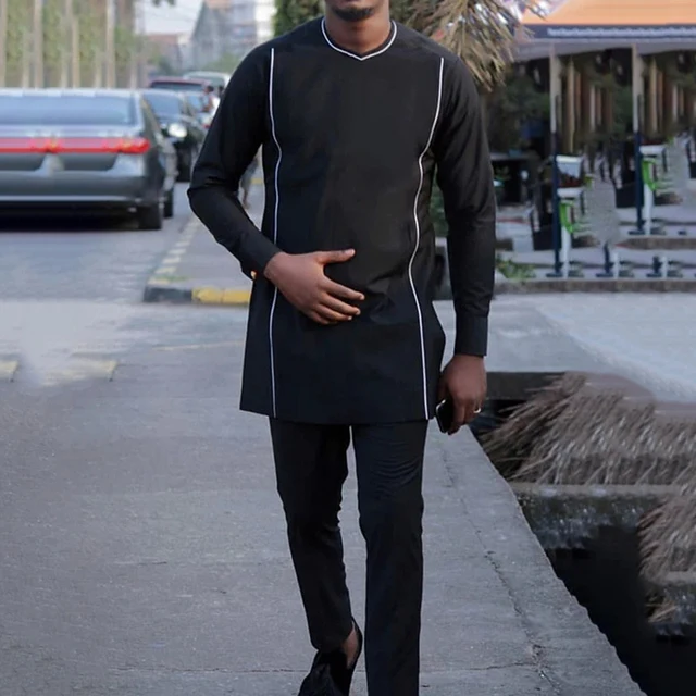 Tunde Long Sleeve Dashiki Outfit