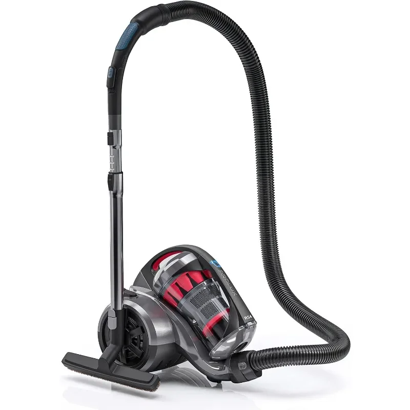 NEW.RS4 Bagless Canister Vacuum, Lightweight with Dual HEPA Filtration, 25 Foot Retractable Cord, Telescopic Wand 3