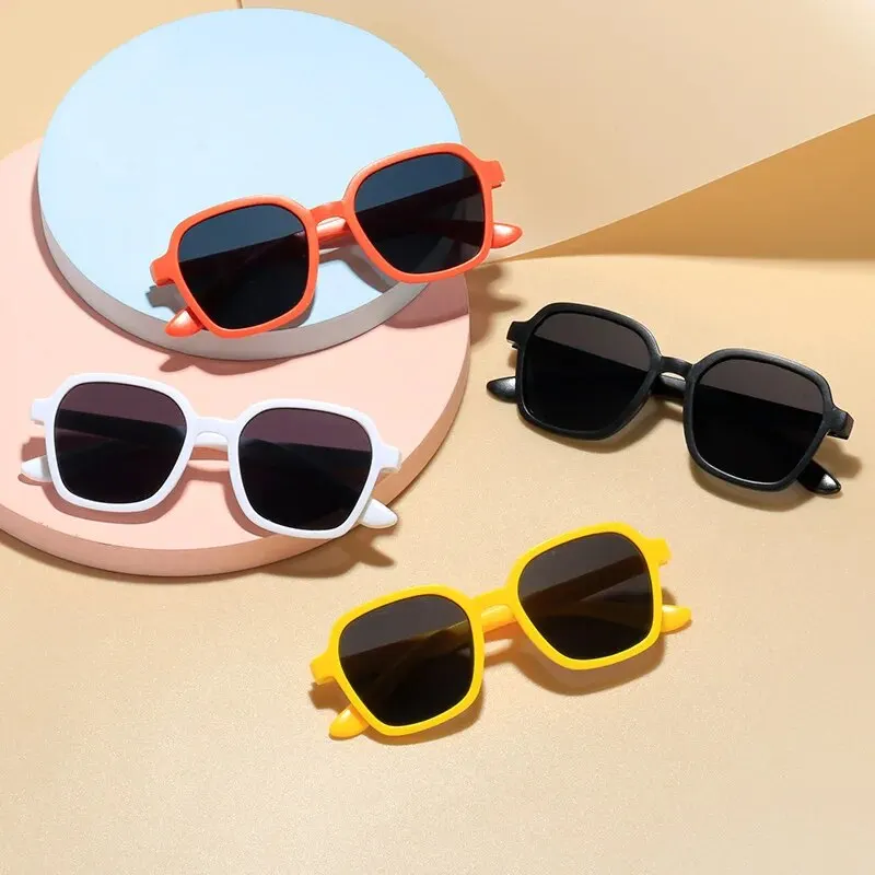 Kids Sunglasses 4 Pcs New Fashion Candy Colored Boys Girls Sunglasses Set