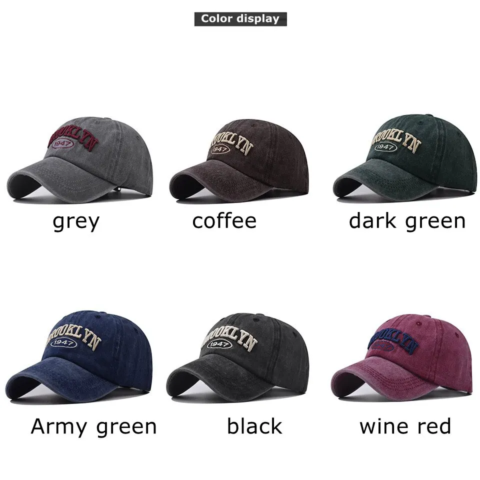 Brooklyn Cotton Embroidered Hip-Hop Baseball Cap