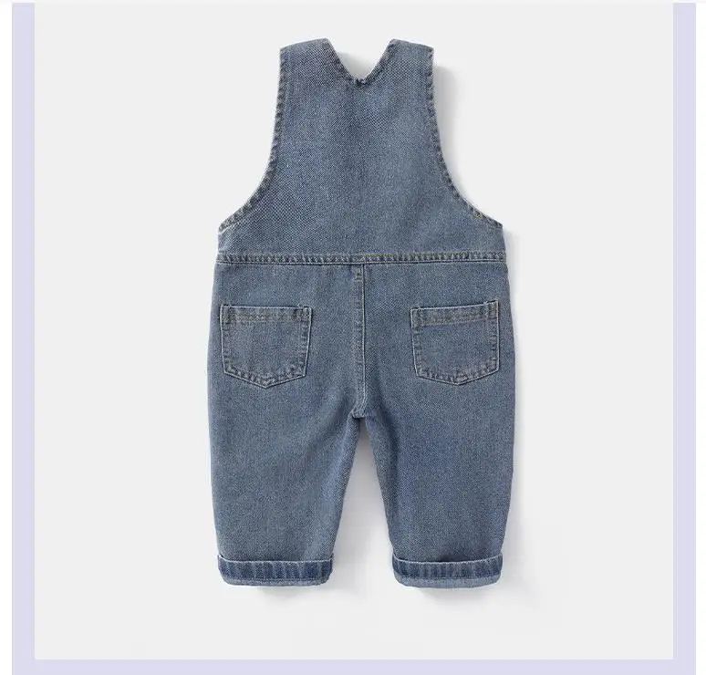 Weiche Baumwolle Baby Jungen Overalls Frühling Herbst Kinder lange Hosen lässig Mädchen Overalls Kinder Kleidung Hosenträger Hose 0-6y – Detail 6