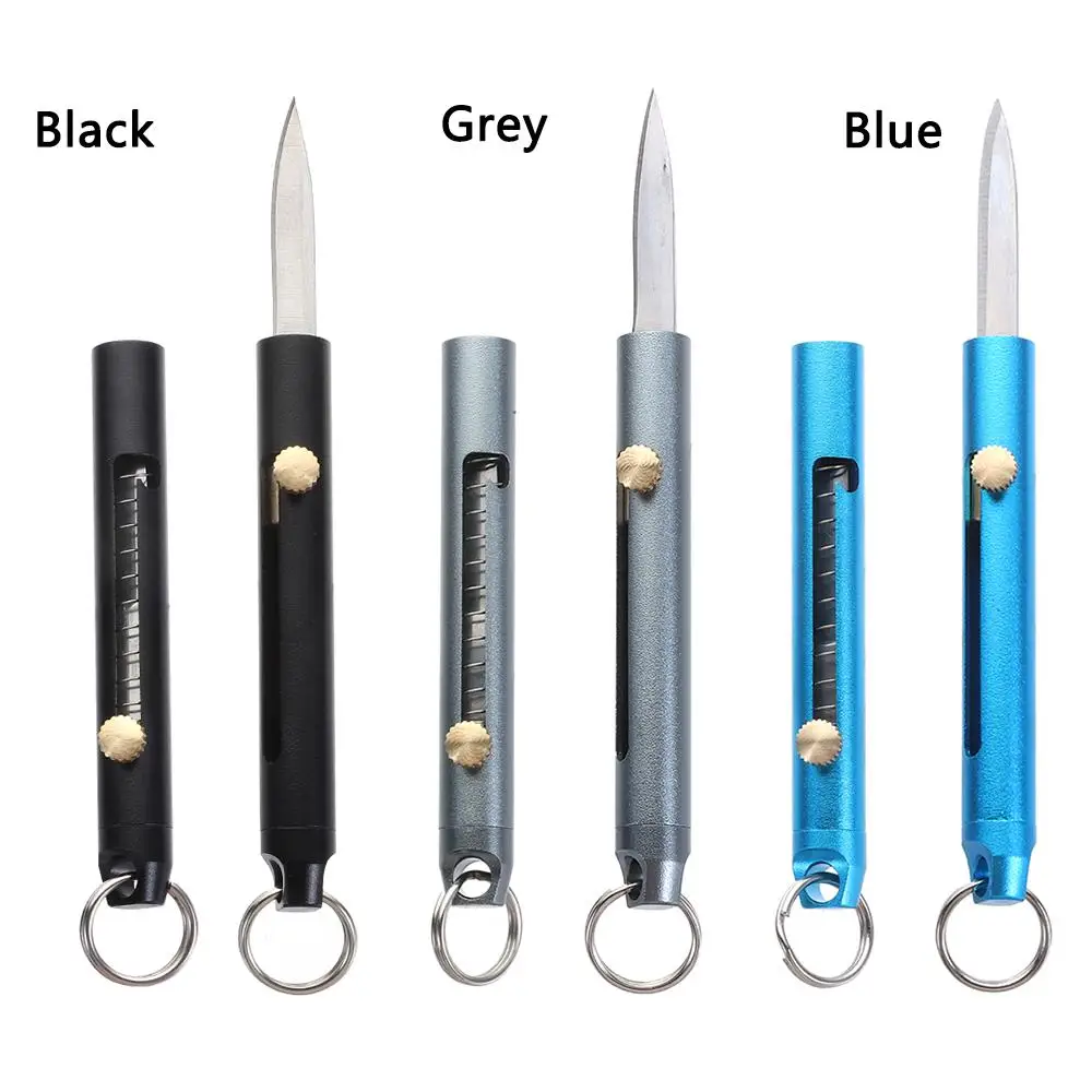 Description Picture 4 of itemMultifunction Aluminum Alloy Self Defense Mini Foldable Knife Portable Key Chains Outdoor Survival Emergency Pocket EDC Tools