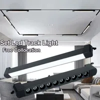 Set Track Light 110v 220v Led Magnetic Track Lamp 10W/20W /30W Track Spotlight Lighting Fixture for Home  Room Clothing Store 1