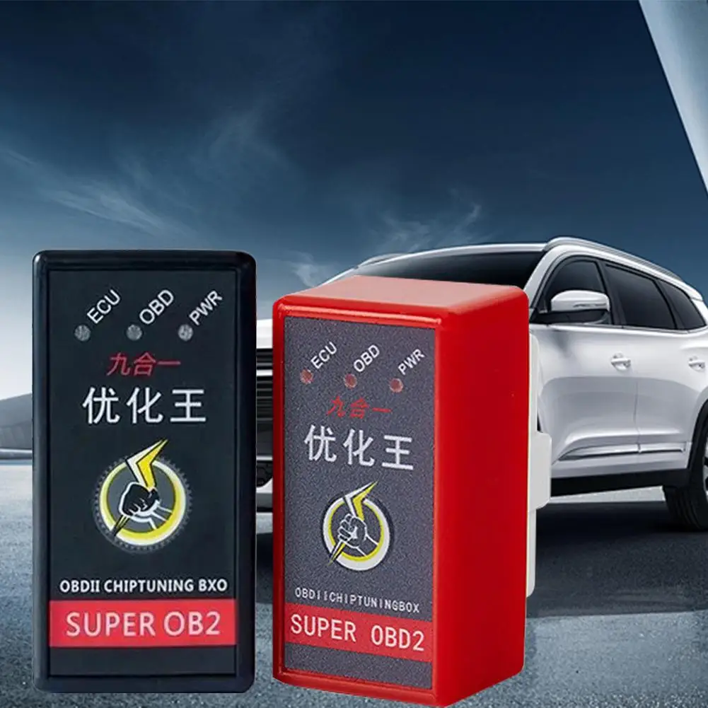 New Super OBD2 Nitro OBD EcoOBD2 ECU Chip Tuning Box Plug Car Fuel Save More Power Hot Upgrade With Switch