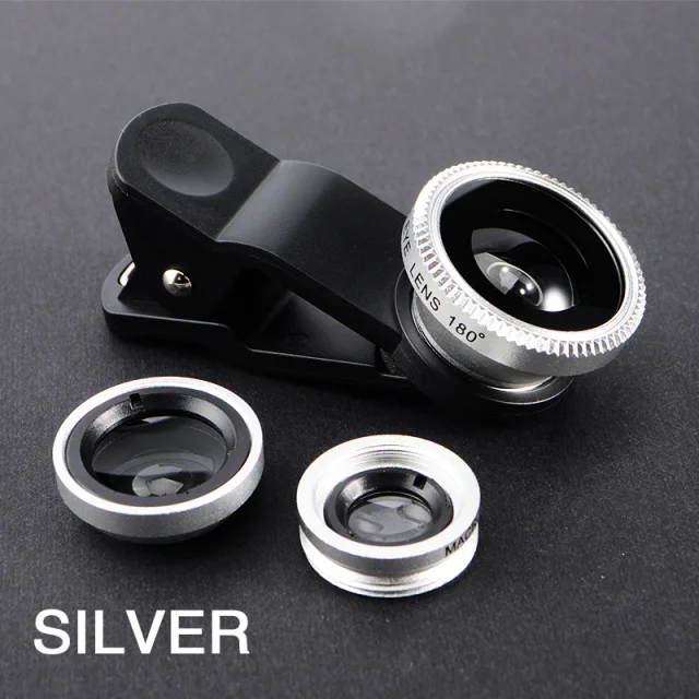 smartphone lens kit 2022 New Fish Eye Lens Wide Angle Macro Fisheye Lenses 3 in 1 Camera Lens Kits With Clip sony lens camera phones Lenses