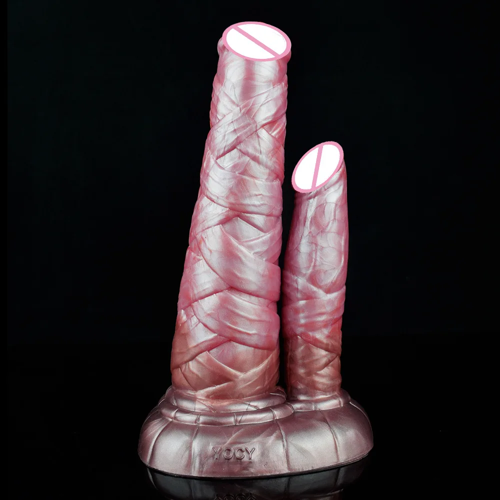 Pênis de Cavalo YOCY Silicone Com Ventosa Colorido