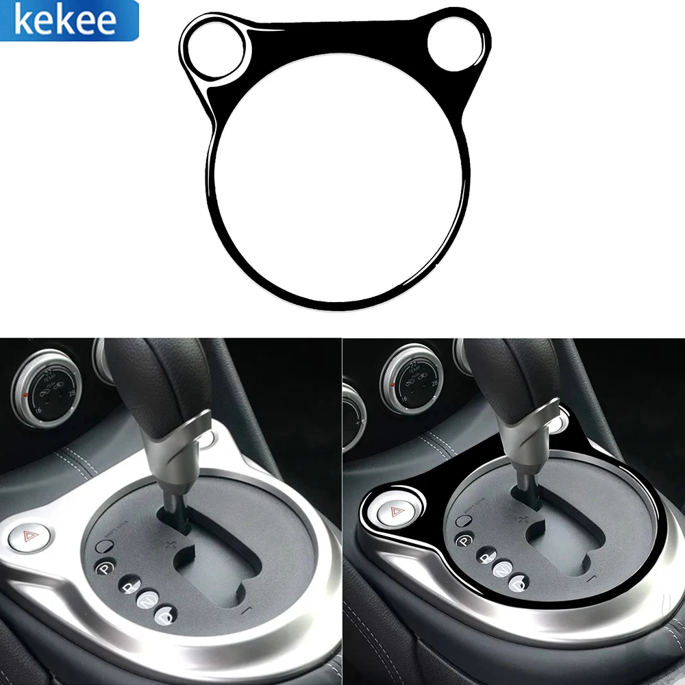 

For Nissan 370Z Z34 2009-Up Piano Black Car Interior Gear Shift Panel Trim Decoration Accessories Stickers